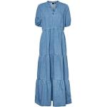 Niebieskie Sukienki damskie na lato marki Vero Moda w rozmiarze XS 
