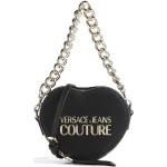 Przecenione Czarne Torby na ramię damskie dżinsowe marki VERSACE Jeans Couture 