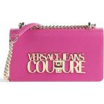 Przecenione Różowe Torby na ramię damskie dżinsowe marki VERSACE Jeans Couture 