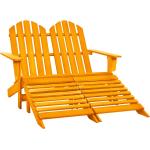 Pomarańczowe Krzesła ogrodowe 2-osobowe jodłowe marki vidaxl 