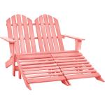 Różowe Krzesła ogrodowe 2-osobowe jodłowe marki vidaxl 