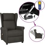 vidaXL Elektryczny fotel uszak, masujący, rozkładany, tkanina taupe