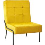 Musztardowe Fotele w nowoczesnym stylu aksamitne marki vidaxl 