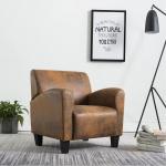 Brązowe Krzesła stylowe w nowoczesnym stylu z zamszu marki vidaxl 
