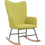 Zielone Fotele bujane tapicerowane drewniane marki vidaxl 