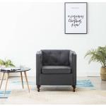 Ciemnoszare Krzesła biurowe tapicerowane marki vidaxl 