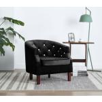 Czarne Fotele tapicerowane aksamitne marki vidaxl 