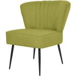 Zielone Krzesła stylowe tapicerowane w stylu retro marki vidaxl 