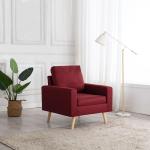 Czerwone Fotele tapicerowane marki vidaxl 