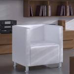Białe Fotele skórzane ze skóry syntetycznej marki vidaxl 