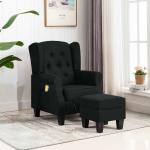 Czarne Fotele masujące marki vidaxl 