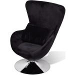 Czarne Fotele obrotowe w nowoczesnym stylu żelazne marki vidaxl 