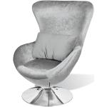 Srebrne Fotele obrotowe w nowoczesnym stylu marki vidaxl 
