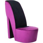 Purpurowe Fotele tapicerowane w nowoczesnym stylu aksamitne marki vidaxl 