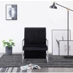 Czarne Krzesła stylowe aksamitne marki vidaxl 