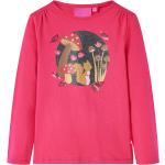 Różowe Koszulki dziecięce z długim rękawem z cekinami bawełniane marki vidaxl w rozmiarze 104 - wiek: 12-24 miesięcy 