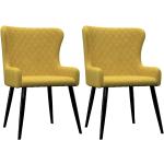 Żółte Krzesła do jadalni - 2 sztuki w nowoczesnym stylu aksamitne marki vidaxl 