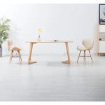Kremowe Krzesła do jadalni - 2 sztuki w nowoczesnym stylu ze skóry syntetycznej marki vidaxl 