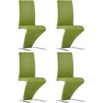 Zielone Krzesła stylowe - 4 sztuki ze skóry syntetycznej marki vidaxl 