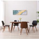 Czarne Krzesła stylowe - 4 sztuki w nowoczesnym stylu ze skóry syntetycznej marki vidaxl 