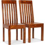 Brązowe Krzesła do jadalni - 2 sztuki w nowoczesnym stylu akacjowe marki vidaxl 