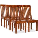 Brązowe Krzesła do jadalni - 6 sztuk w nowoczesnym stylu akacjowe marki vidaxl 