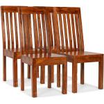 Brązowe Krzesła do jadalni - 4 sztuki w nowoczesnym stylu akacjowe marki vidaxl 
