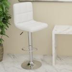 Białe Krzesła barowe ze skóry syntetycznej marki vidaxl 