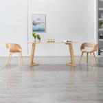 Kremowe Krzesła do jadalni gładkie w nowoczesnym stylu ze skóry syntetycznej marki vidaxl 