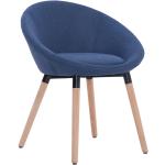 Niebieskie Krzesła do jadalni tapicerowane w nowoczesnym stylu marki vidaxl 