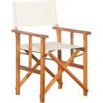 Brązowe Krzesła ogrodowe rozkładane akacjowe marki vidaxl 