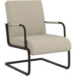 Jasnoszare Krzesła stylowe w stylu industrialnym ze skóry syntetycznej marki vidaxl 