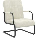 Białe Krzesła stylowe w stylu industrialnym aksamitne marki vidaxl 