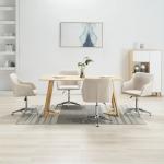 Kremowe Krzesła biurowe z regulacją wysokości - 4 sztuki w nowoczesnym stylu drewniane marki vidaxl 
