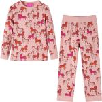 Różowe Piżamy dziecięce bawełniane marki vidaxl w rozmiarze 128 - wiek: 12-24 miesięcy 