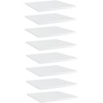 Białe Półki na książki na wysoki połysk - 8 sztuk z połyskiem marki vidaxl 