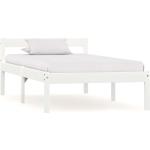 Białe Łóżka do sypialni w nowoczesnym stylu sosnowe marki vidaxl 