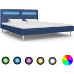 Niebieskie Łóżka do sypialni tapicerowane drewniane marki vidaxl 
