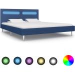 Niebieskie Łóżka do sypialni tapicerowane drewniane marki vidaxl 