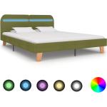 Zielone Łóżka do sypialni tapicerowane drewniane marki vidaxl 