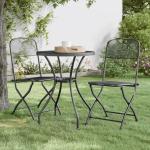 Krzesła ogrodowe rozkładane - 2 sztuki w nowoczesnym stylu marki vidaxl 