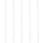 Srebrne Tyczki spiralne - 5 sztuk marki vidaxl 