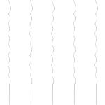 Srebrne Tyczki spiralne - 5 sztuk marki vidaxl 