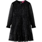 Czarne Sukienki dziecięce z długim rękawem dla dziewczynek z cekinami marki vidaxl w rozmiarze 104 - wiek: 12-24 miesięcy 