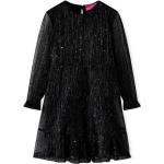 Czarne Sukienki dziecięce z długim rękawem dla dziewczynek z cekinami marki vidaxl w rozmiarze 140 - wiek: 12-24 miesięcy 