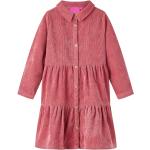 Różowe Sukienki dziecięce z długim rękawem dla dziewczynek sztruksowe marki vidaxl w rozmiarze 104 - wiek: 12-24 miesięcy 