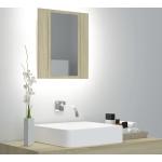 Brązowe Szafki łazienkowe z lustrem w nowoczesnym stylu marki vidaxl 