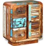 Wielokolorowe Szafki z szufladami w stylu retro z litego drewna marki vidaxl - Zrównoważony rozwój 