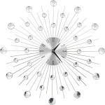 Srebrne Zegary ścienne nowoczesne eleganckie aluminiowe marki vidaxl 