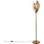 Vintage lampa podłogowa złota 170cm - Botanica
